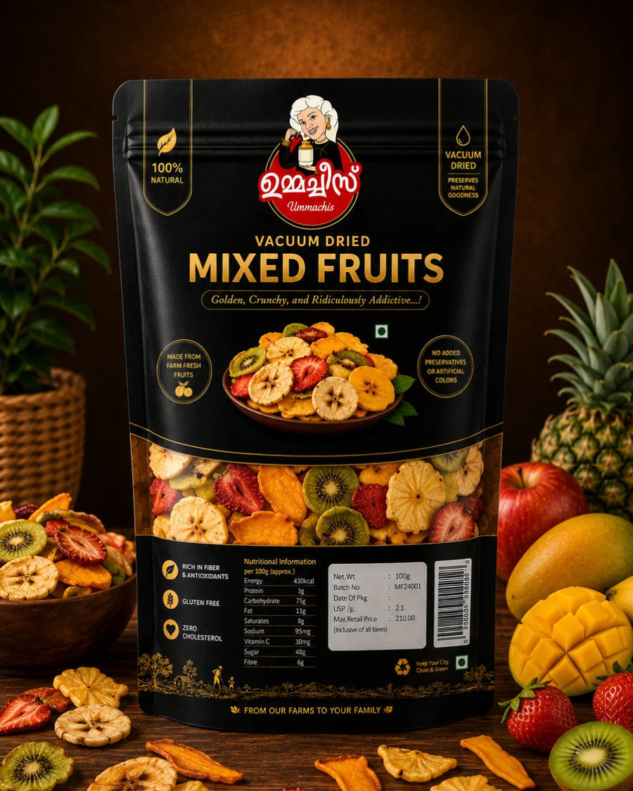Mixed Fruits Chips (Vacuum Dried)