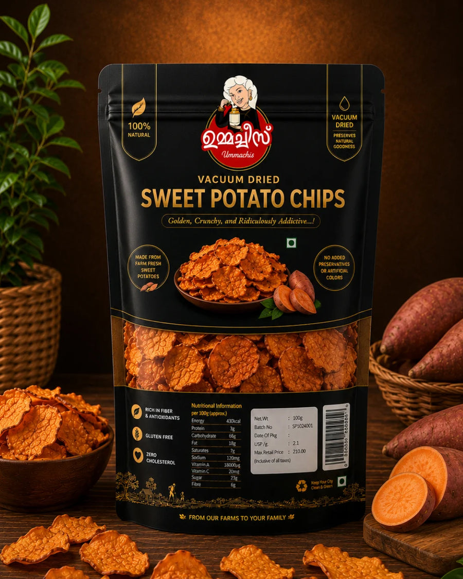Sweet Potato Chips (Vacuum Dried)