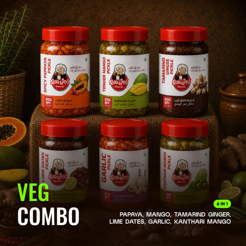 Ummachi’s Pickle Veg Combo (6 in 1)