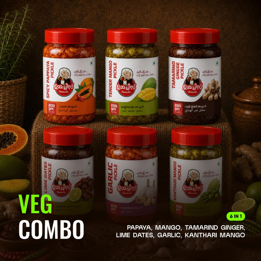Ummachi’s Pickle Veg Combo (6 in 1)